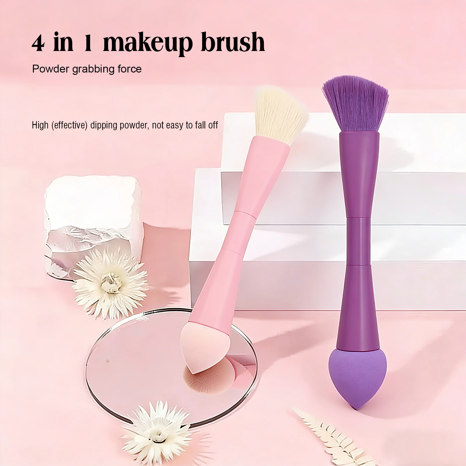 4-in-1 Multi-Use Makeup Brush Set