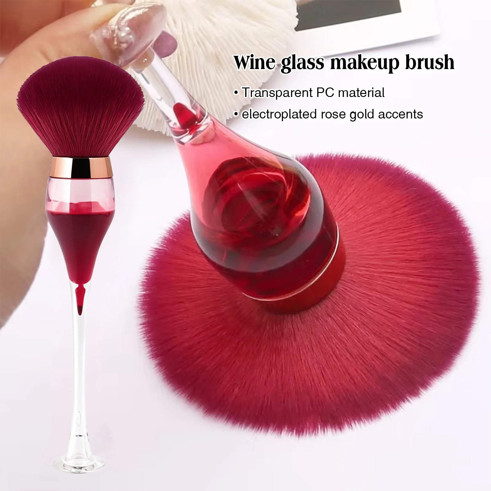 Wine Glass Makeup Brush
