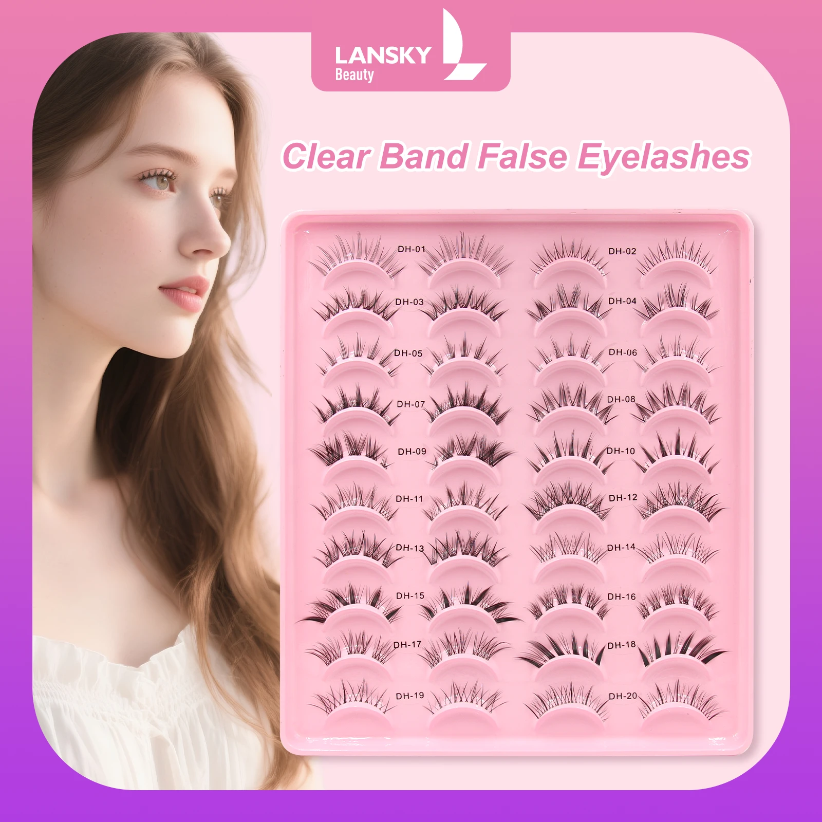 Clear Band Eyelashes