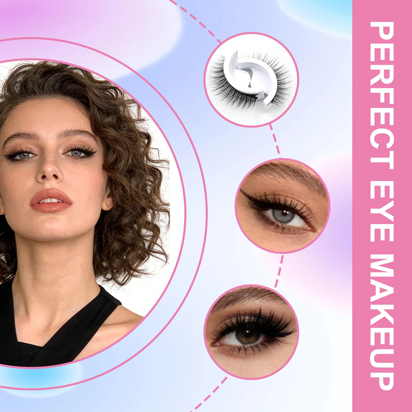 reusable self adhesive eyelashes