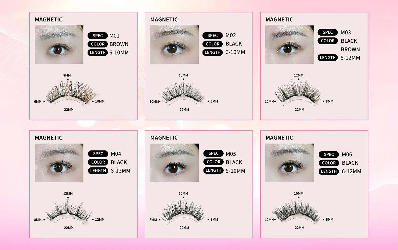 magnetic lashes with applicator