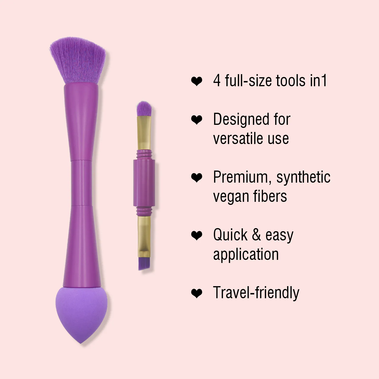 travel makeup brush set