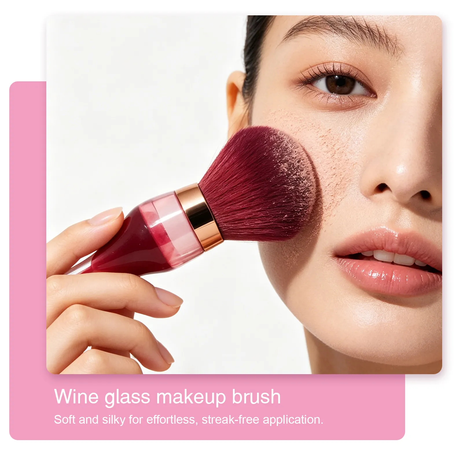 Wine Glass Makeup Brush