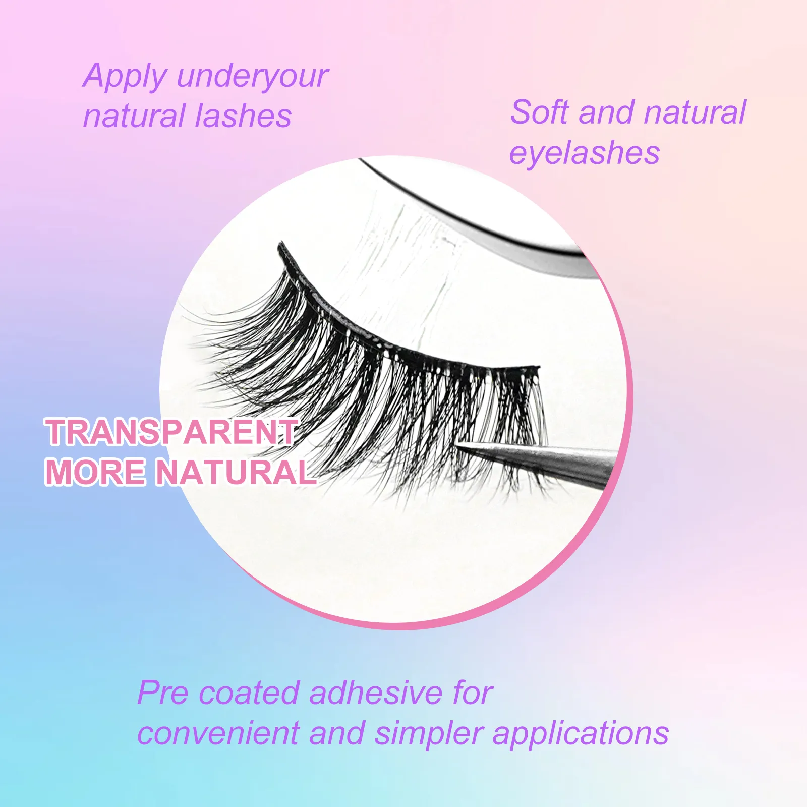 Read More About self glue eyelashes