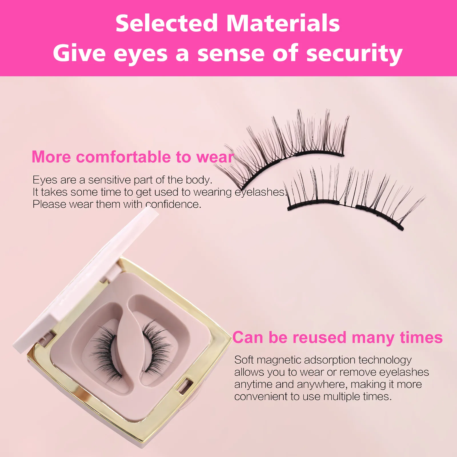 soft magnetic eyelashes