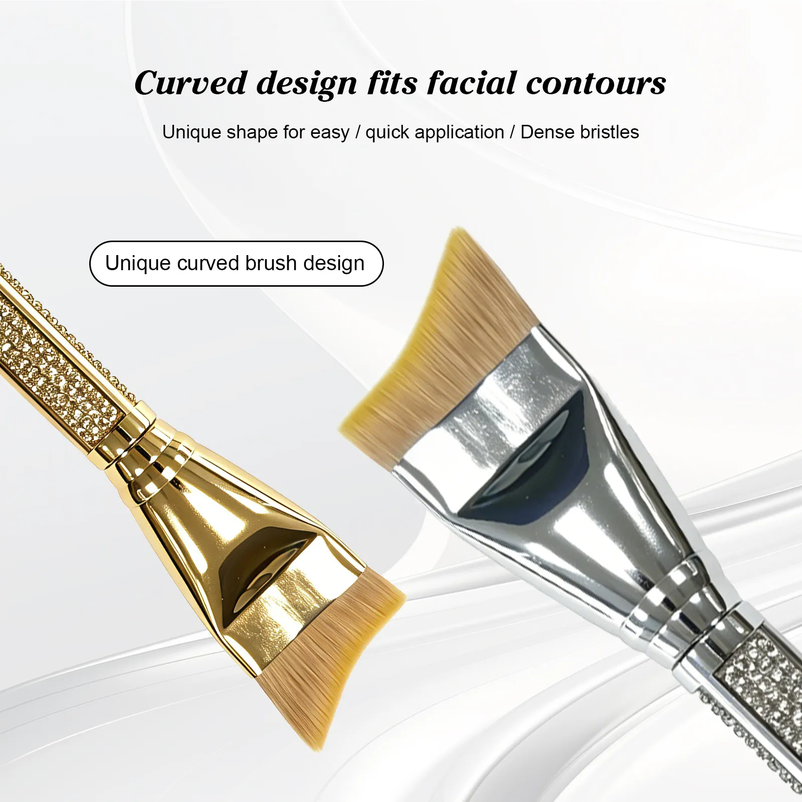 Innovative Crescent Design Makeup Brush