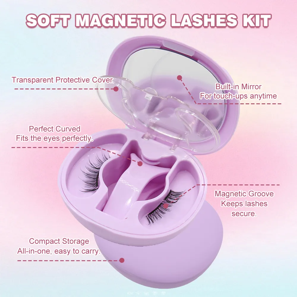 magnetic eyelashes with applicator