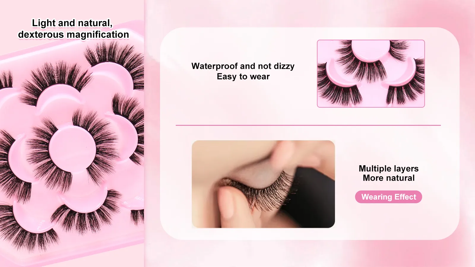 self adhesive false lashes