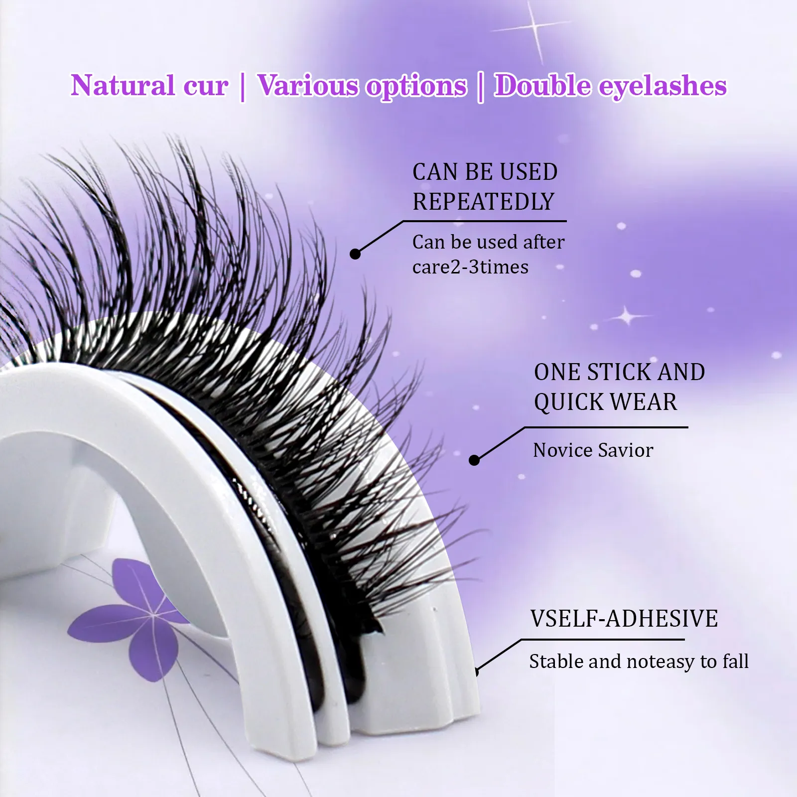 self adhesive lash strips