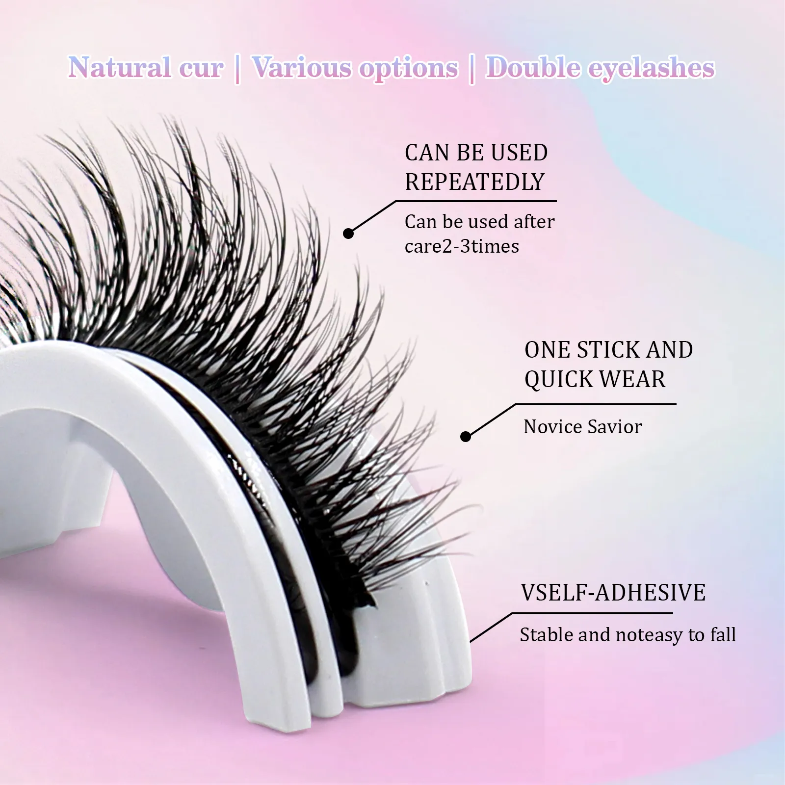 Read More About self stick lashes