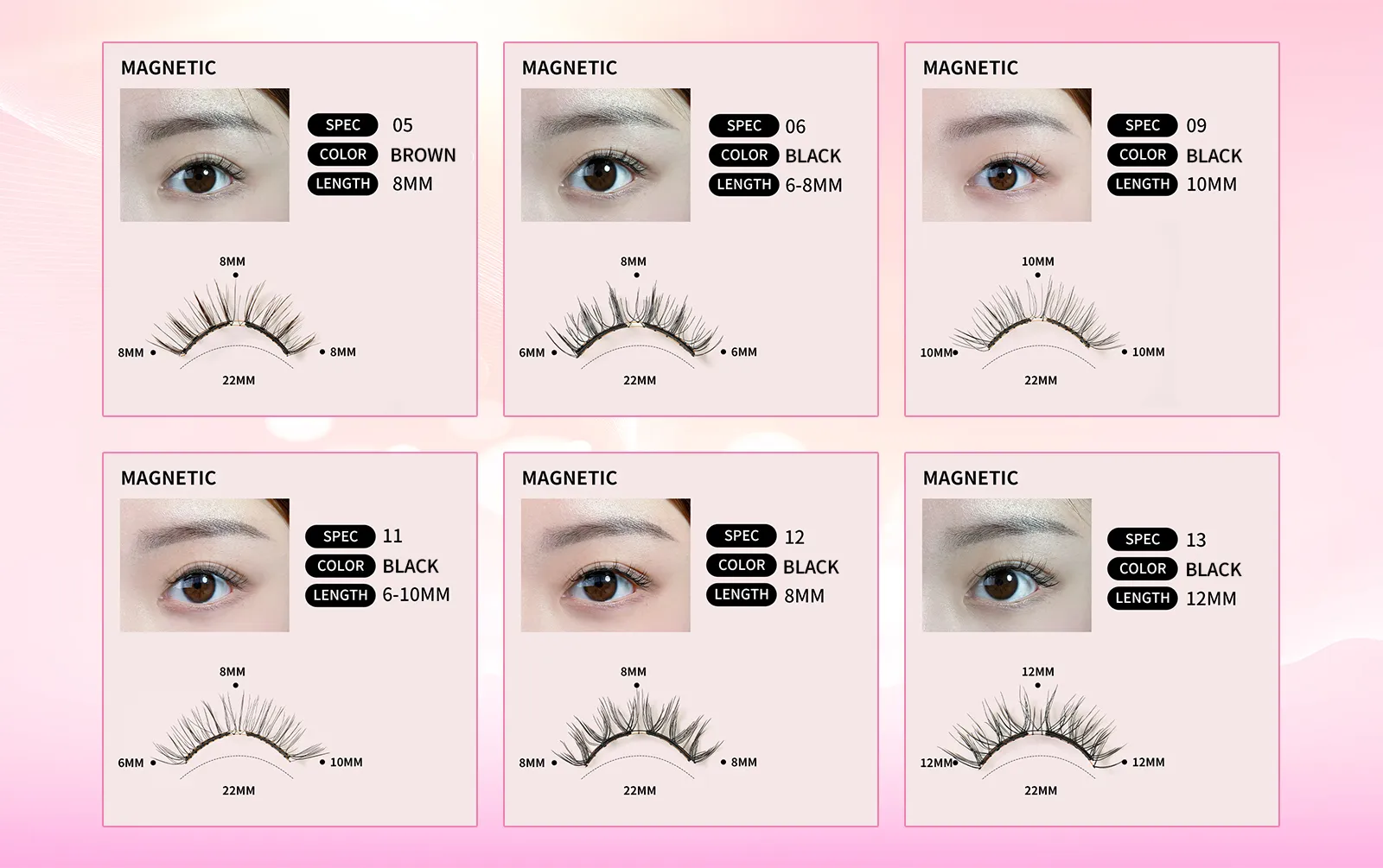 soft magnetic eyelashes