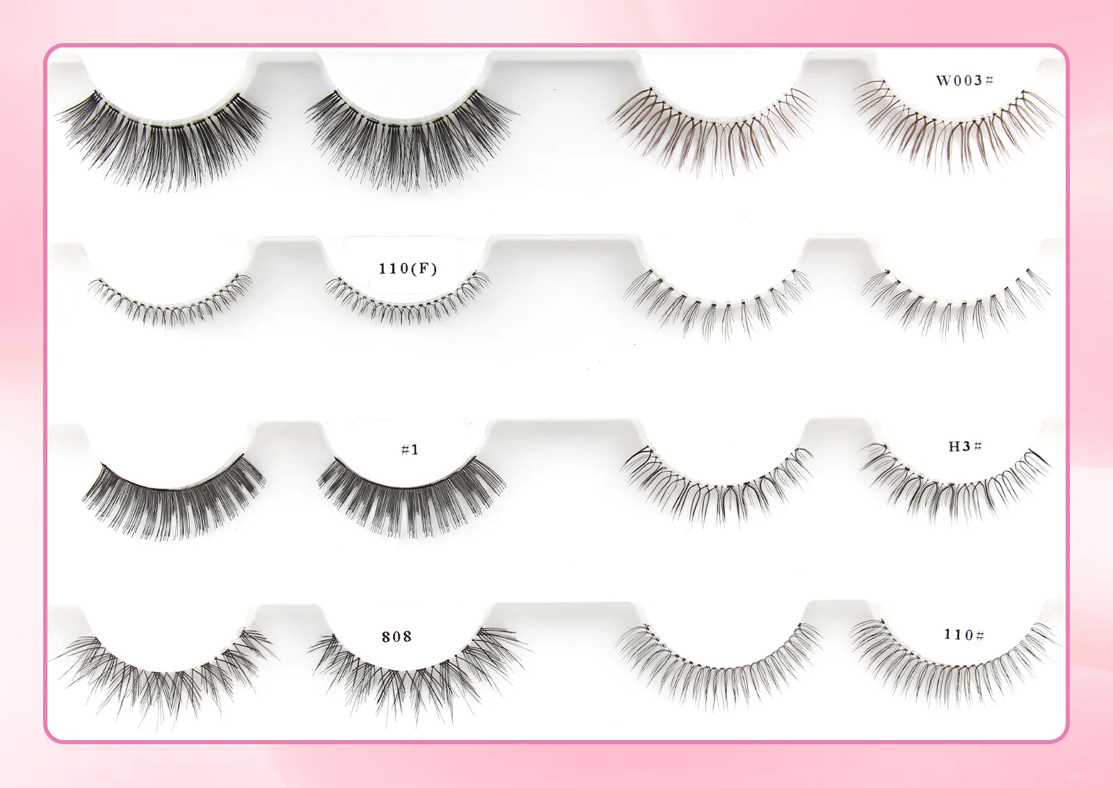 short wispy eyelashes