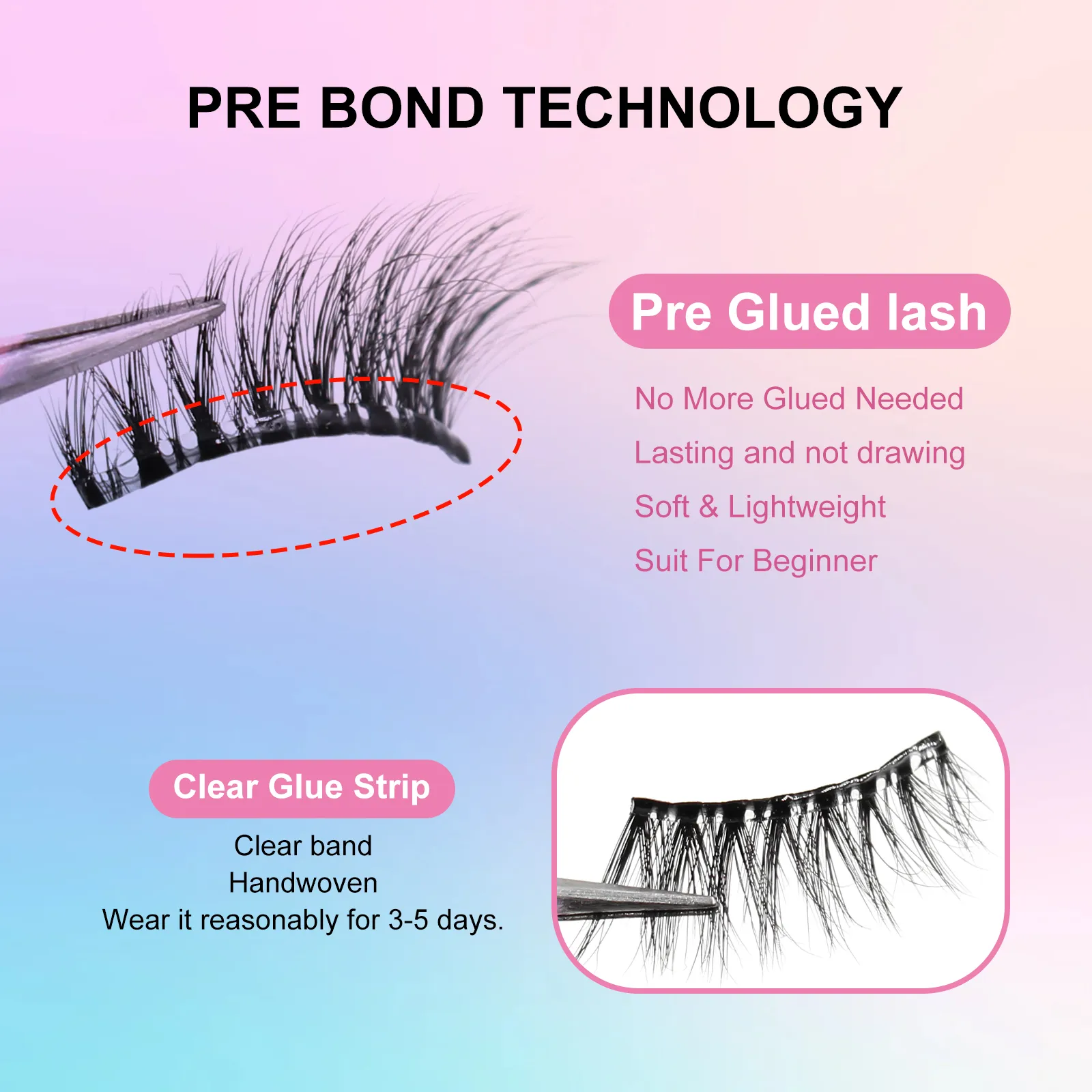 Read More About self adhesive false lashes