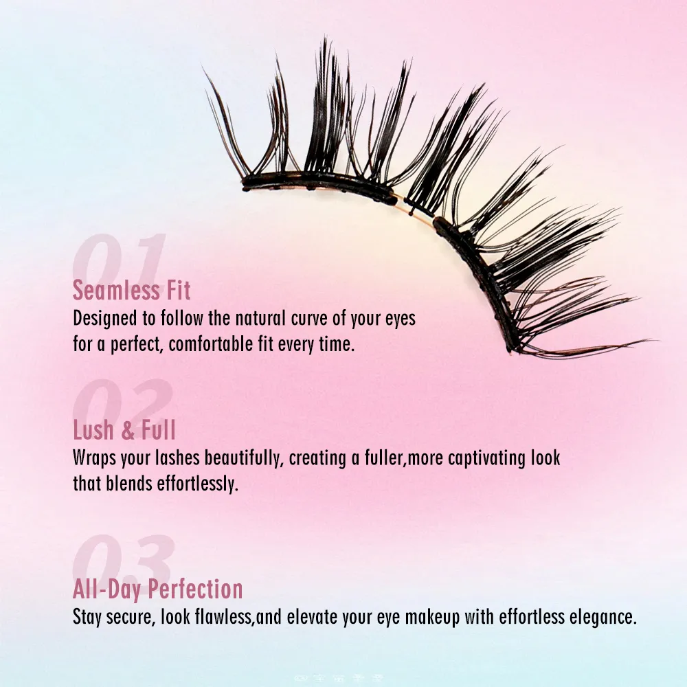 magnetic eyelashes with applicator