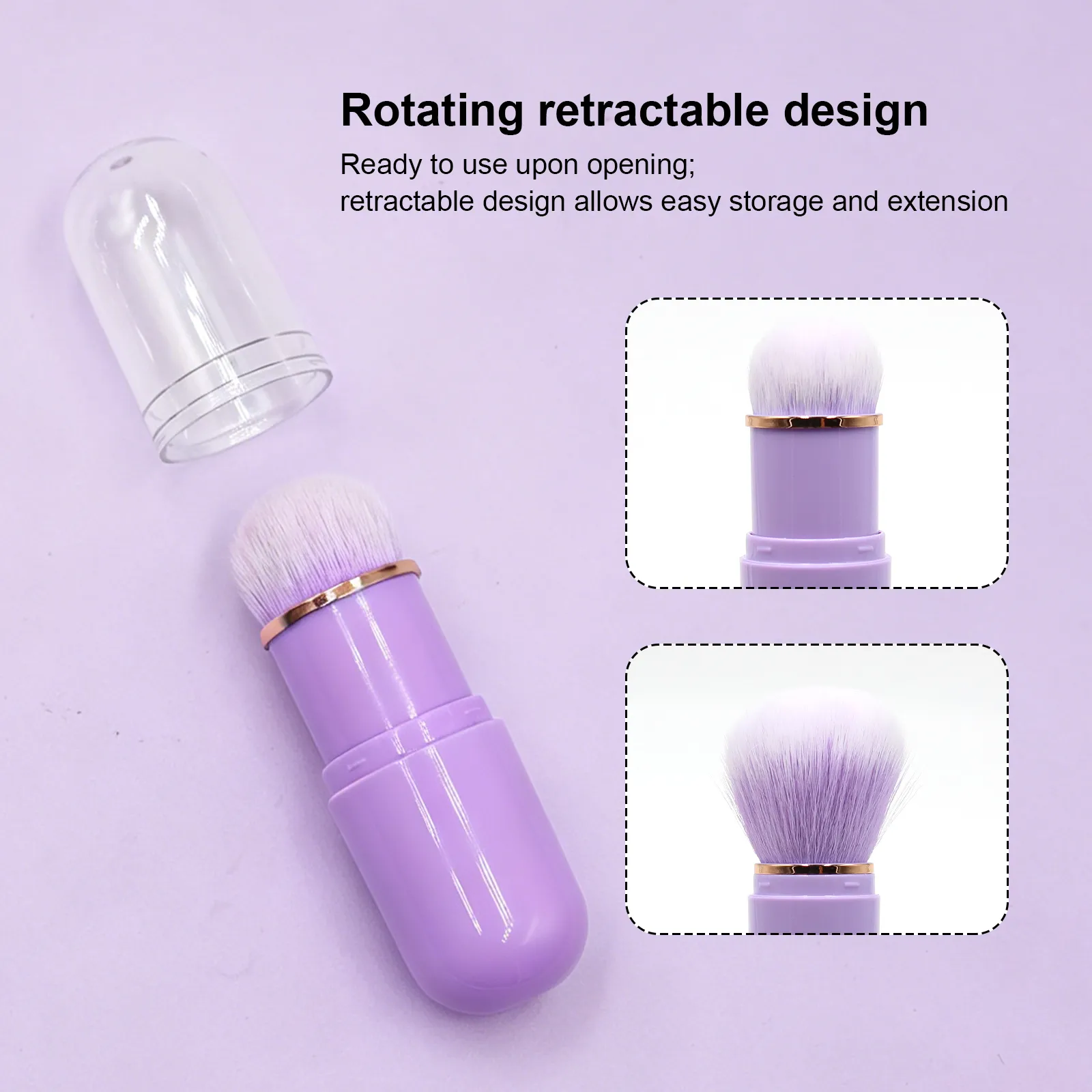 6-in-1 Brush Set with Storage Bin & Mirror