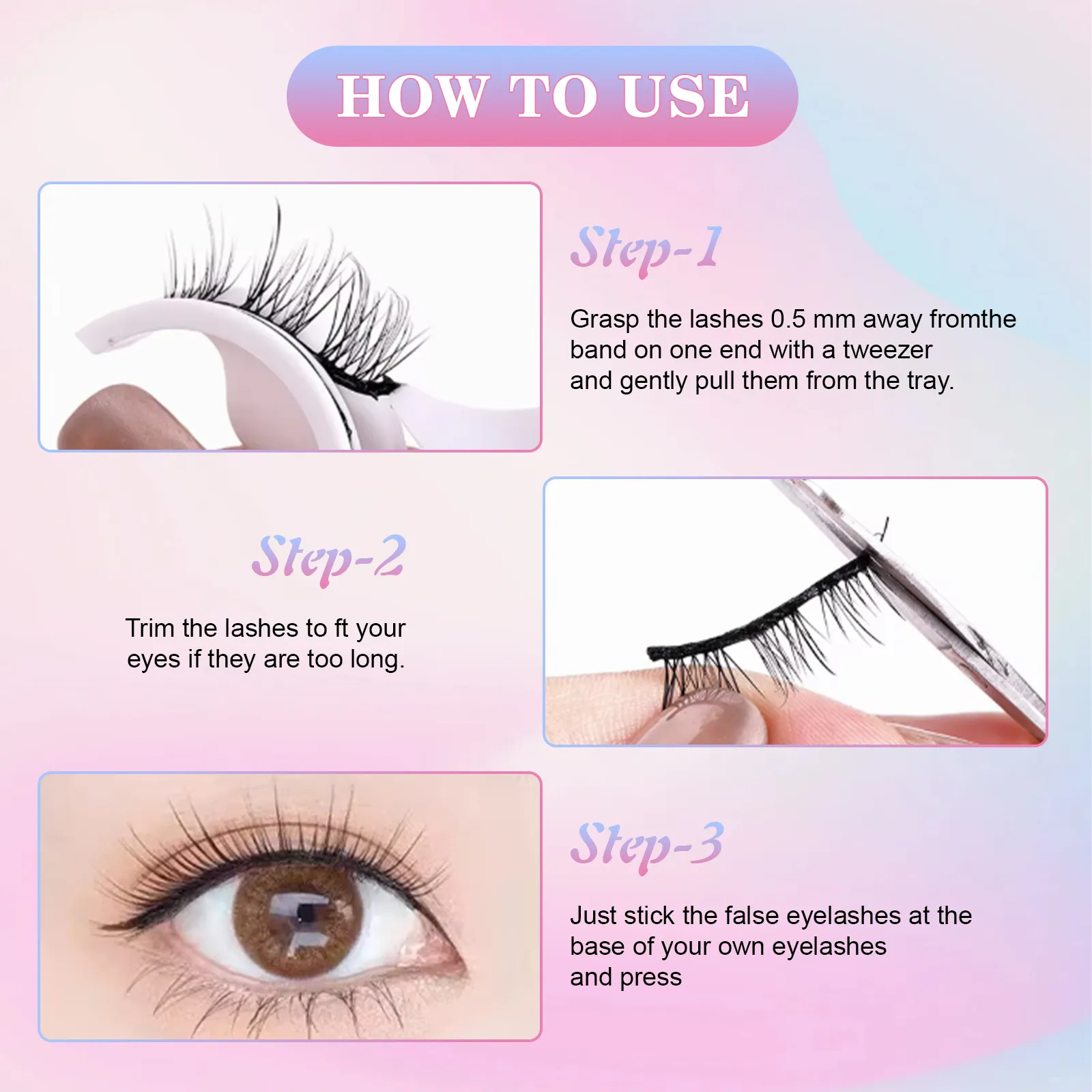 Read More About self adhesive lashes no glue