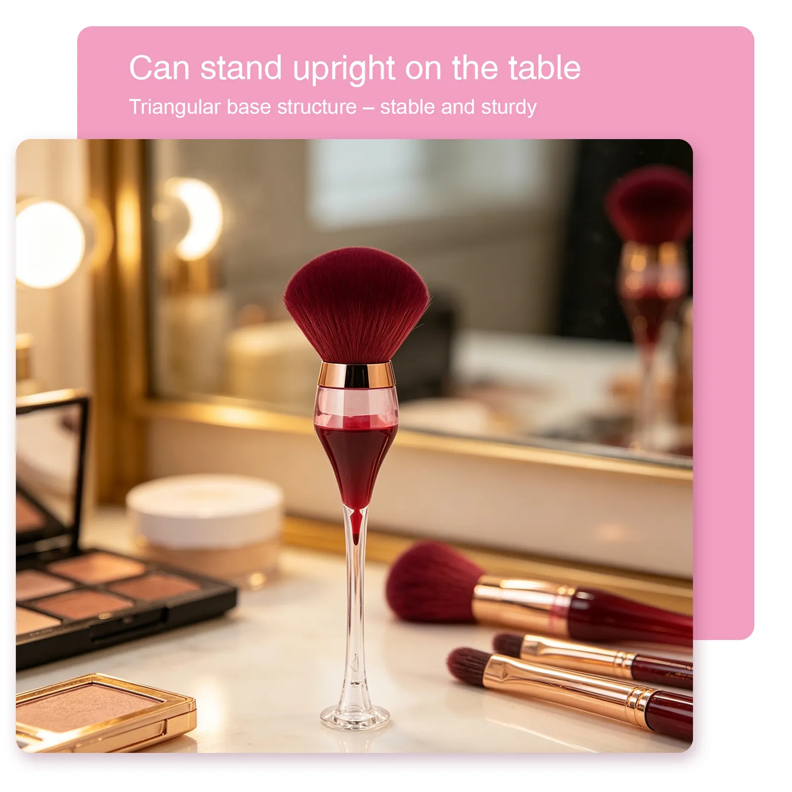 Wine Glass Makeup Brush