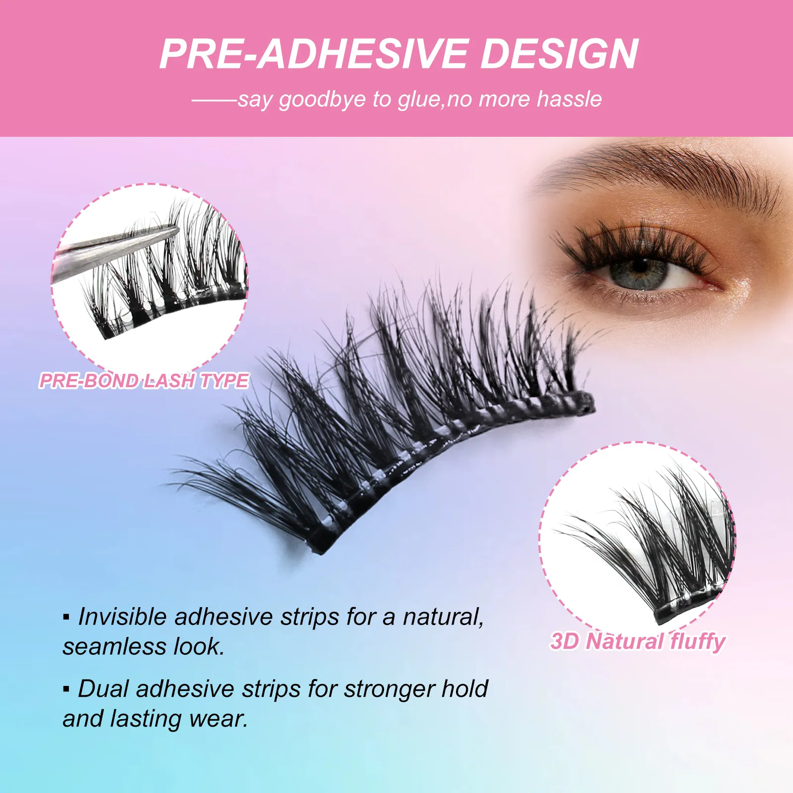 Read More About self adhesive false lashes