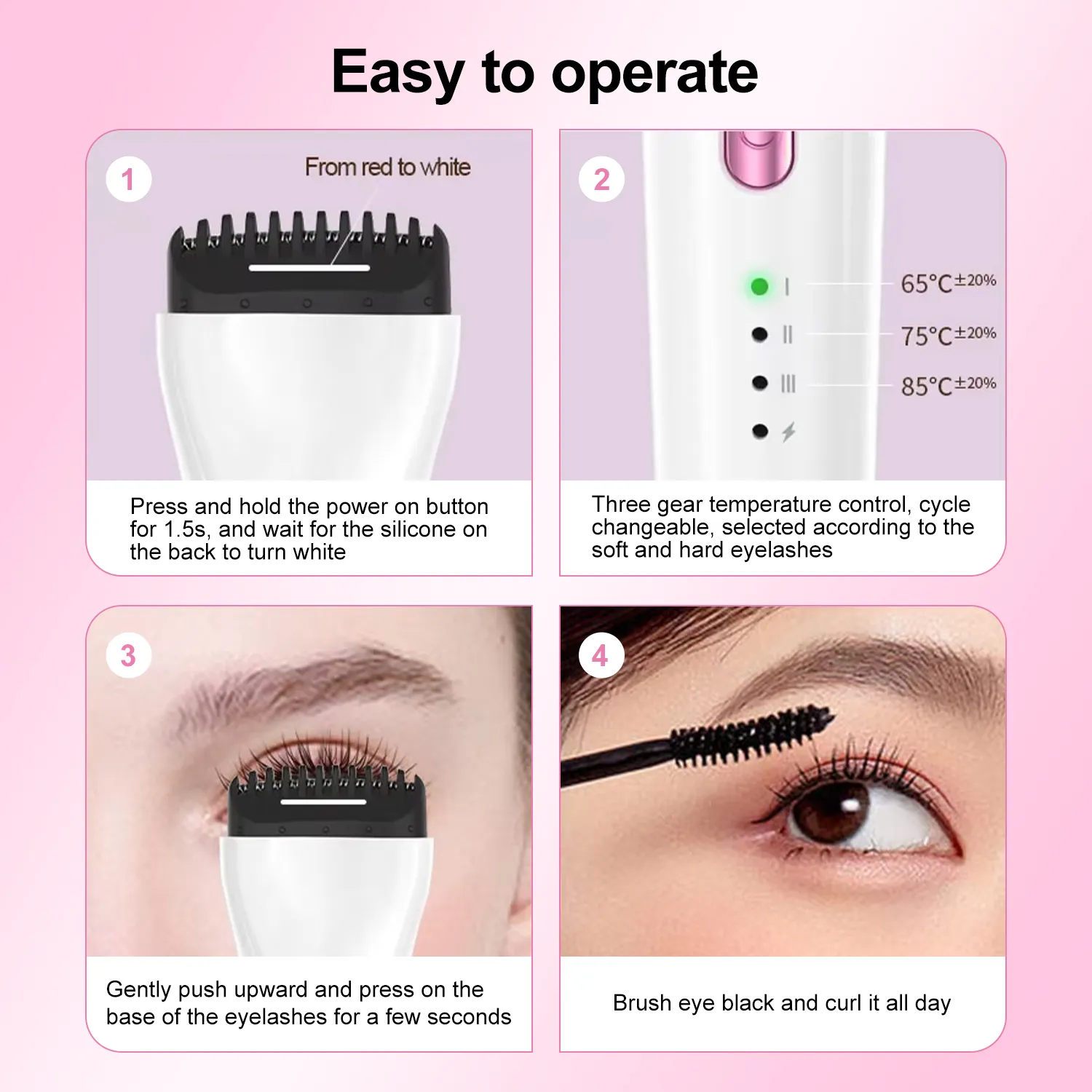 5D Electric Eyelash Curler Set