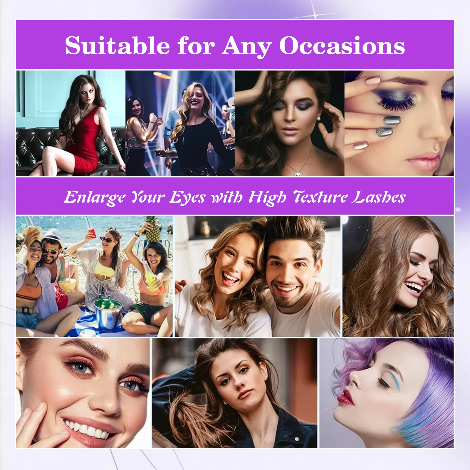 self adhesive false lashes