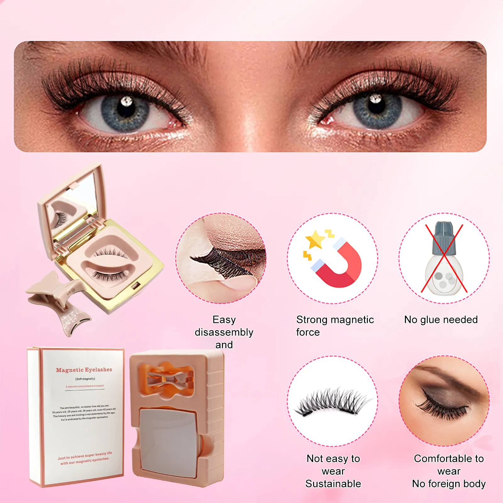 soft magnetic eyelashes