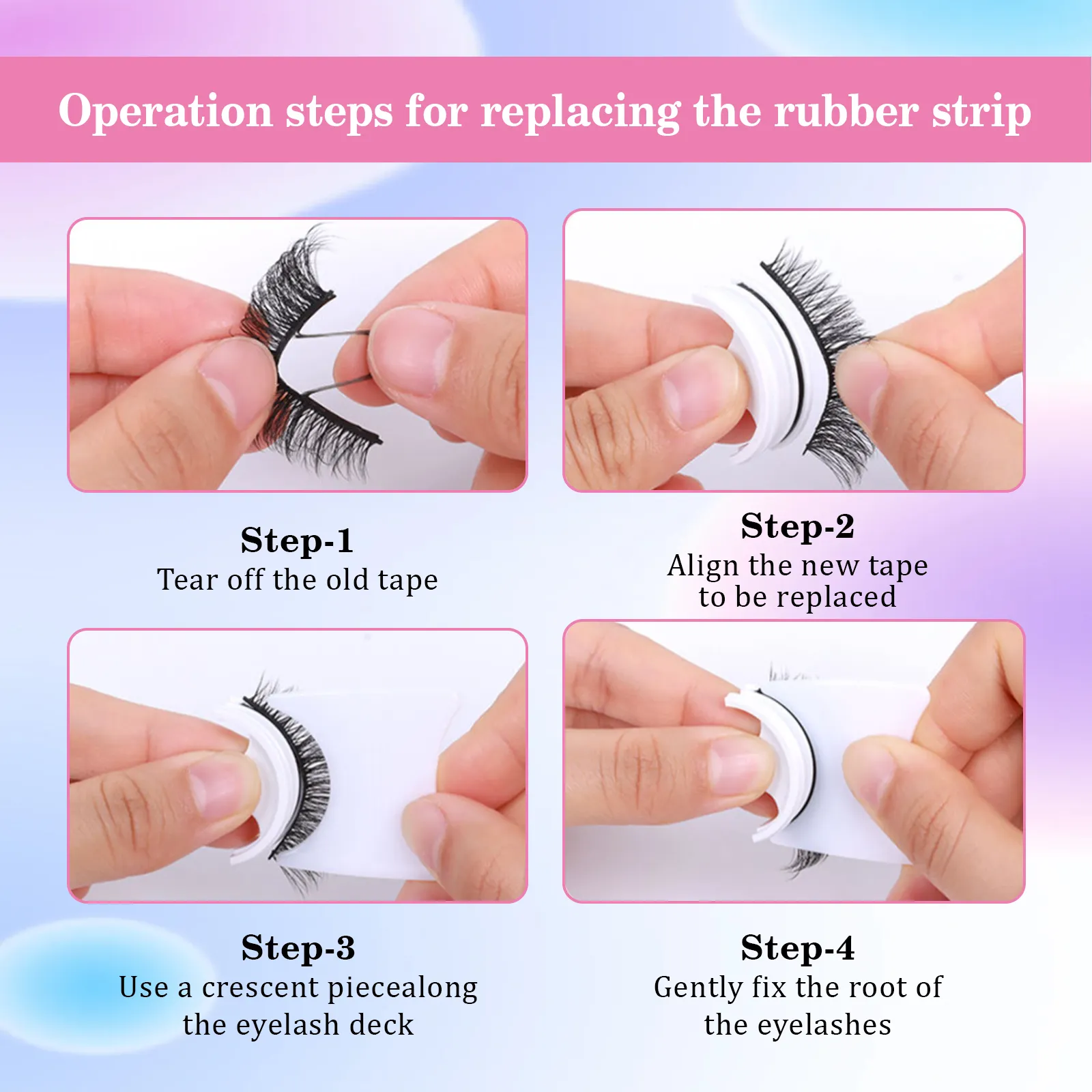reusable adhesive eyelashes