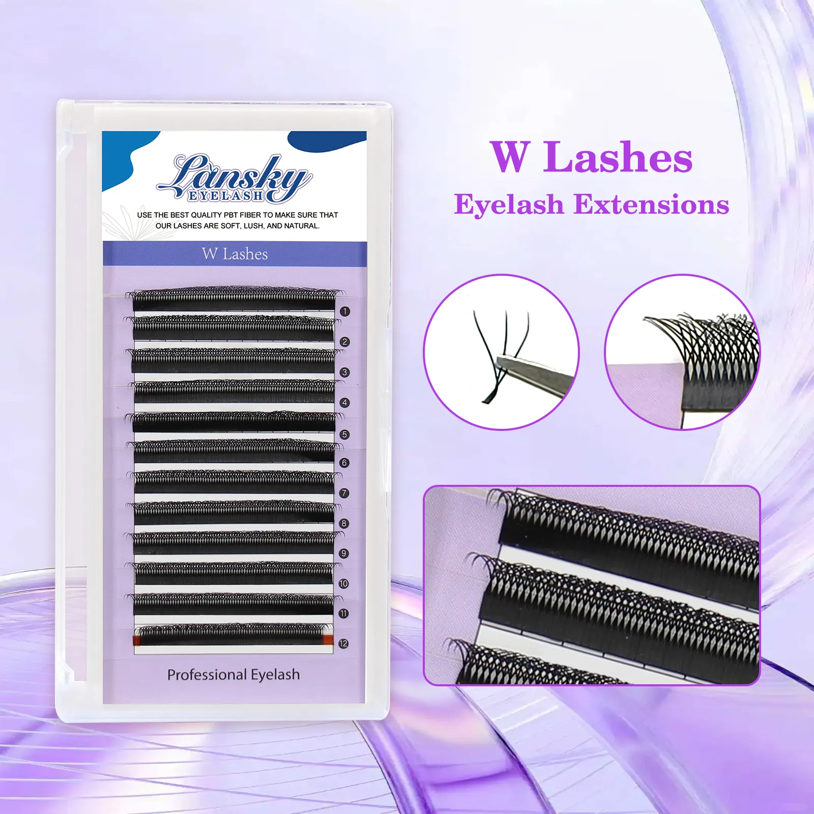 different curl lash extensions