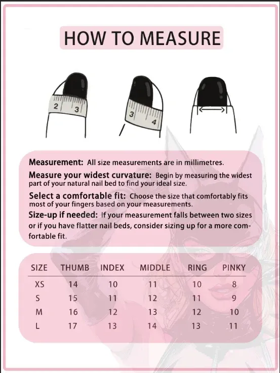 How To Measure Your Nail Size?