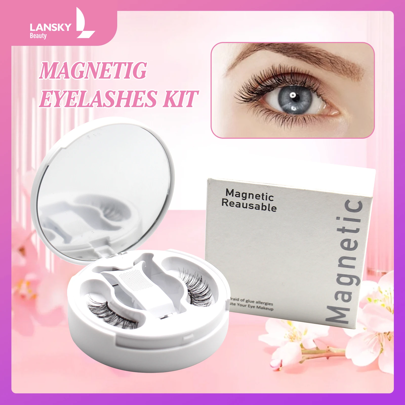 Soft Magnetic Eyelashes Kit