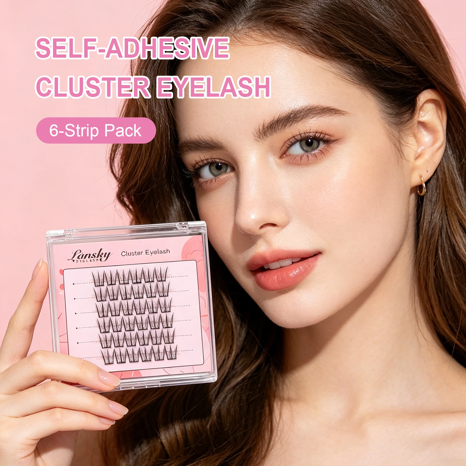 Self-Adhesive Segmented Lash Clusters