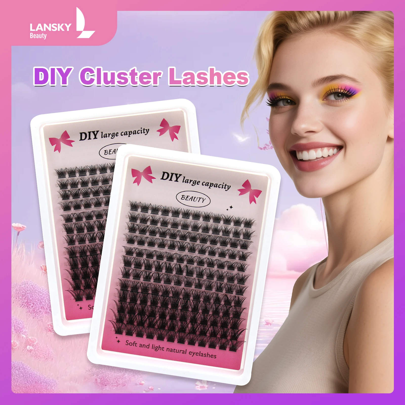 Cluster individual eyelashes
