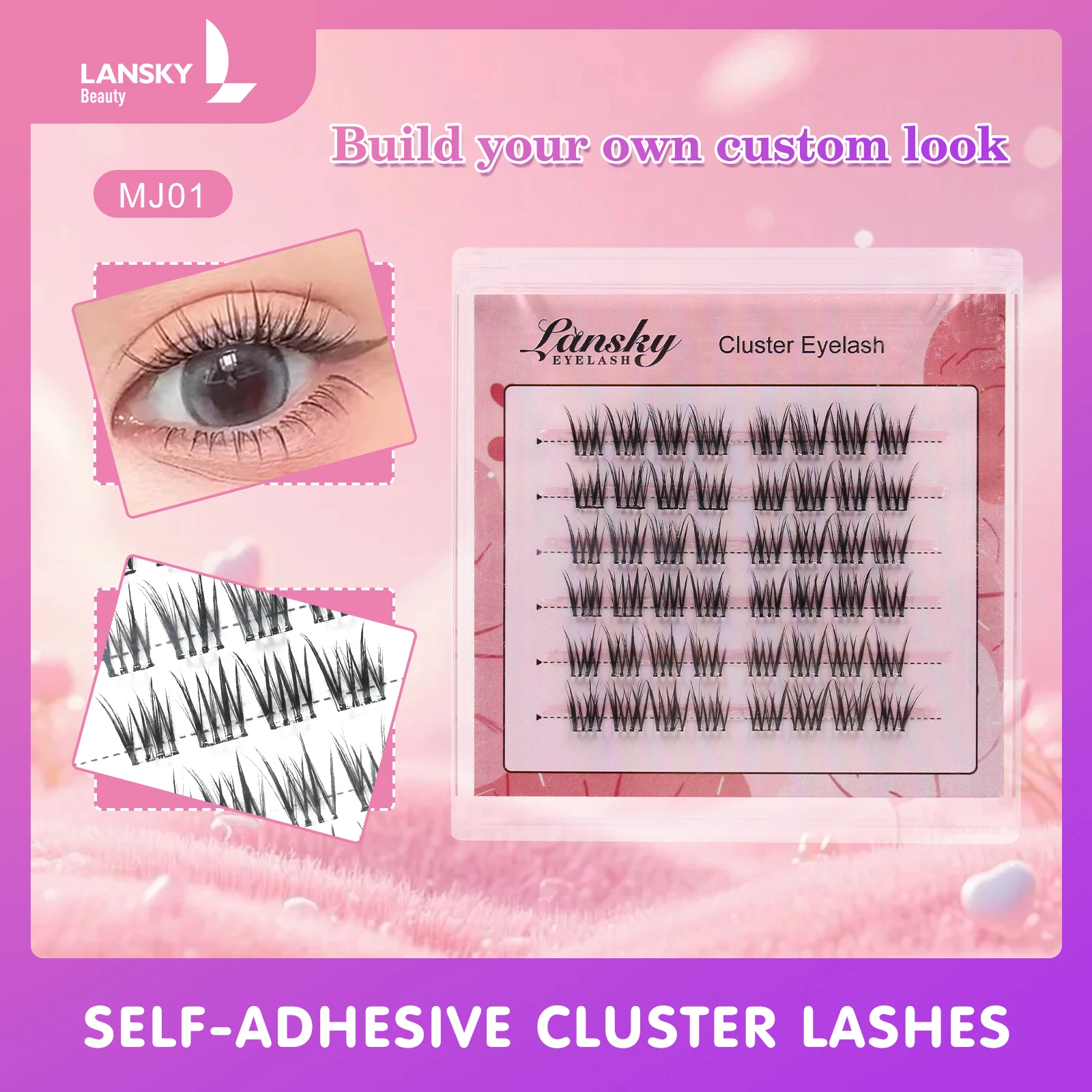 Glue Free Eyelashes-Cluster DIY lashes