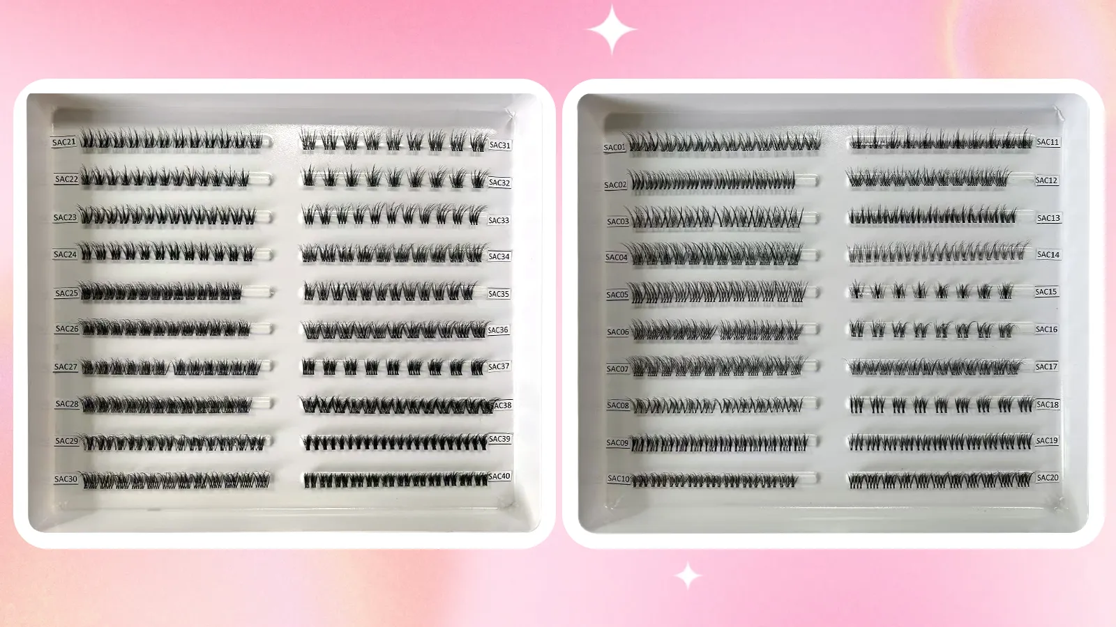 fake eyelash clusters