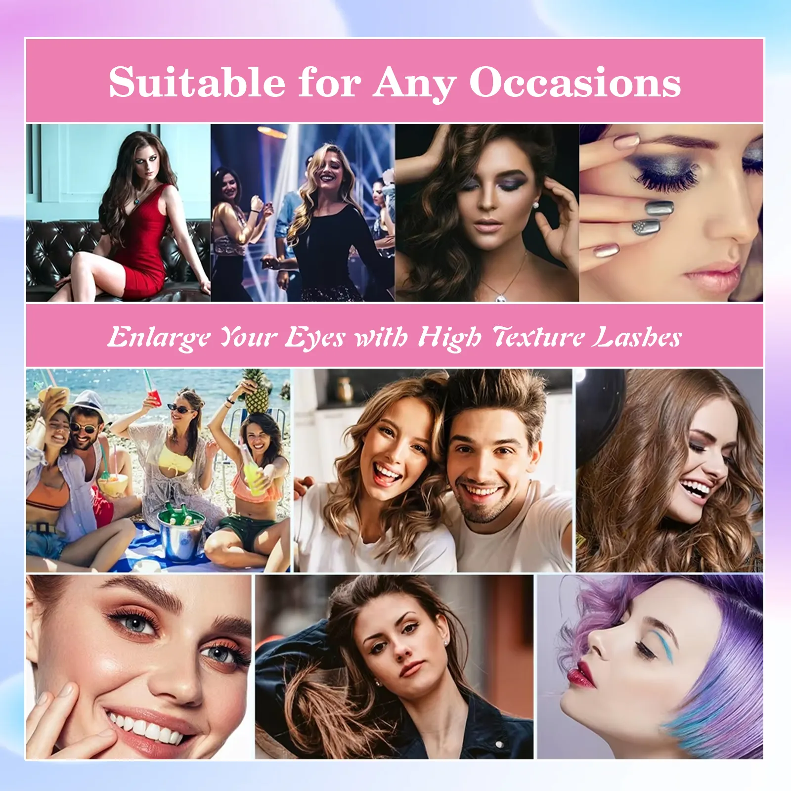 reusable self adhesive eyelashes