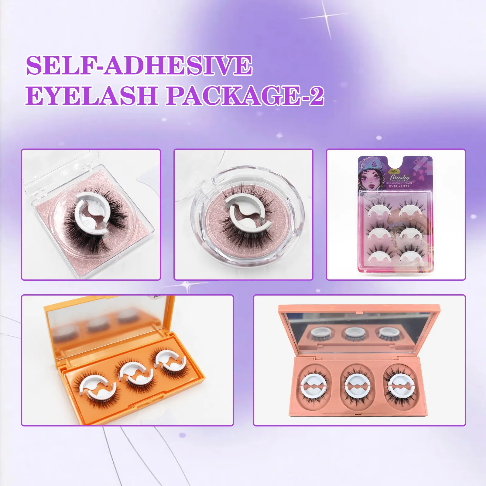 self adhesive false lashes