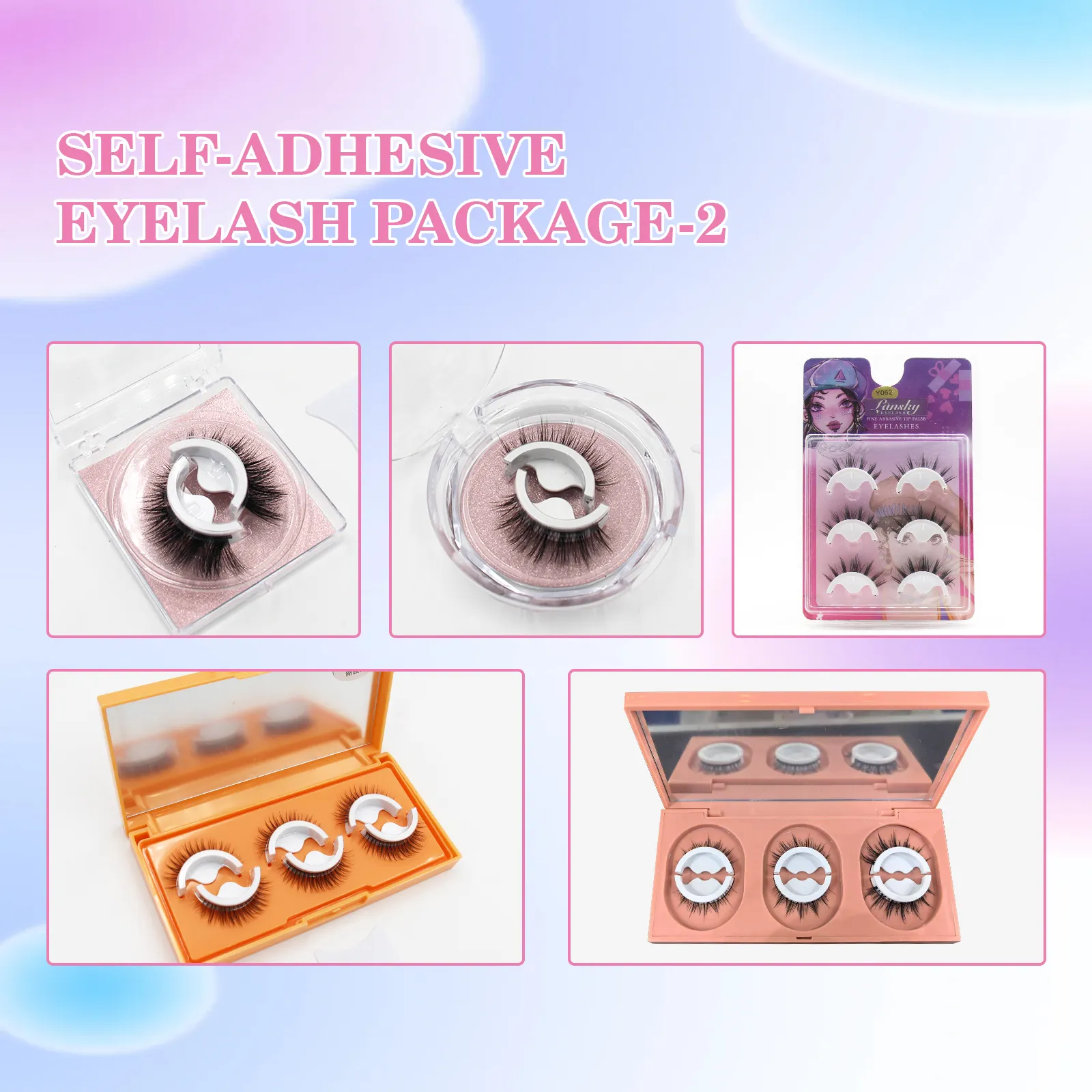 reusable self adhesive eyelashes