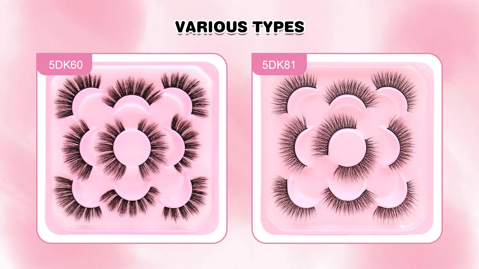 false lashes with clear band