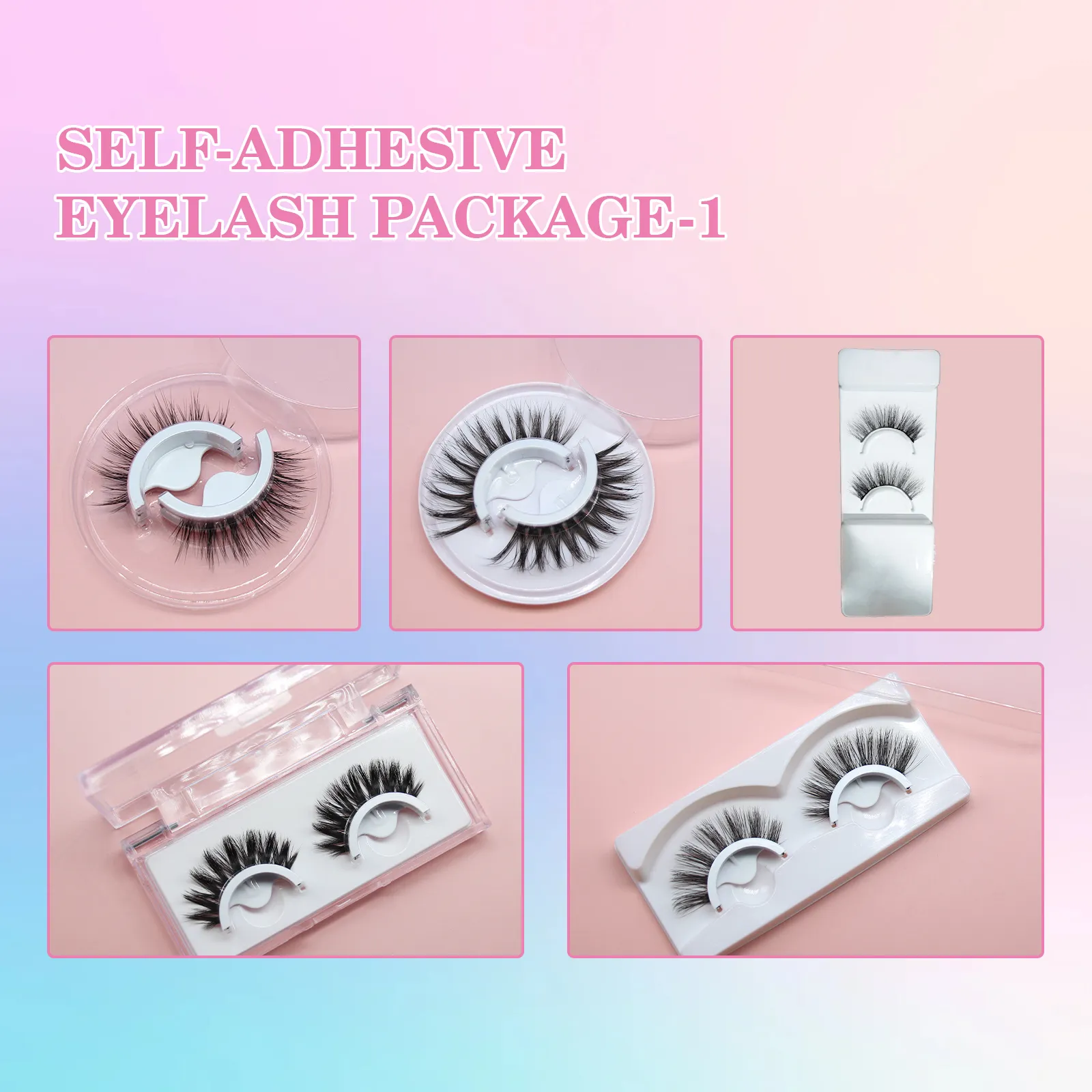 self adhesive false eyelashes
