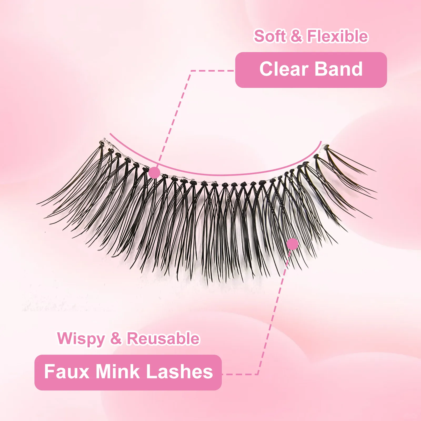 false wispy eyelashes