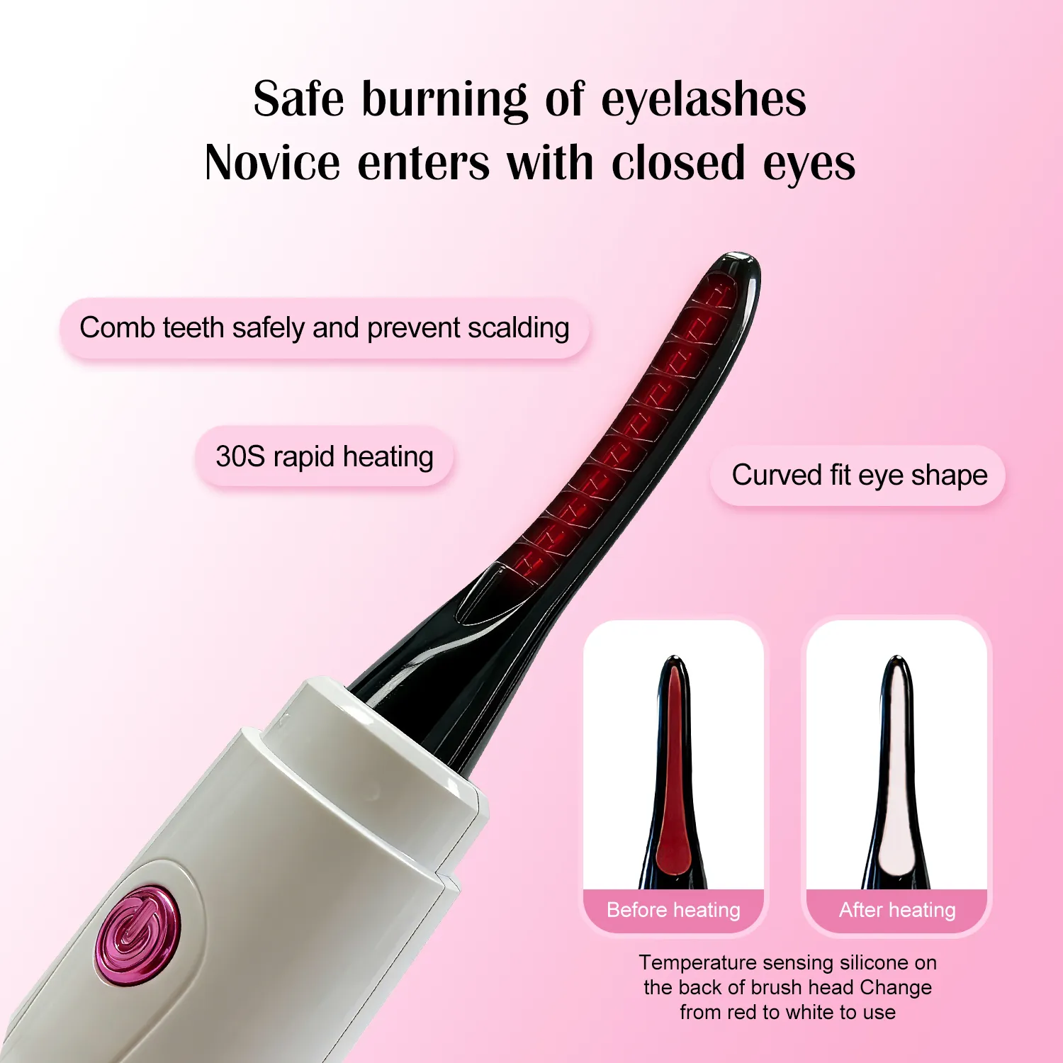 Electric Eyelash Curler – Instant Heat, Long-Lasting Curl