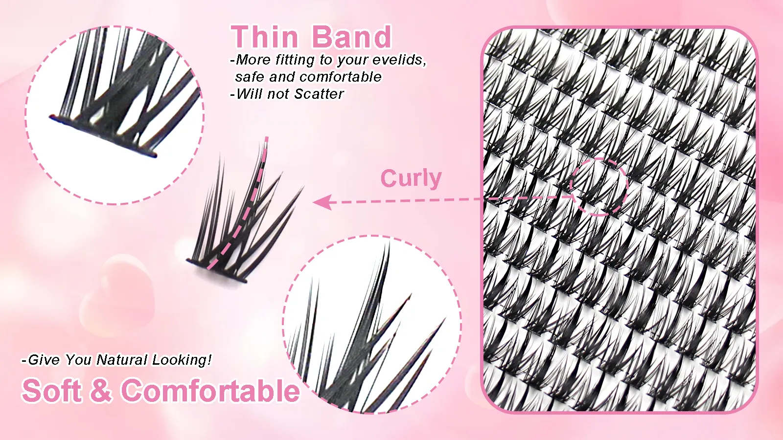 Read More About long cluster lashes