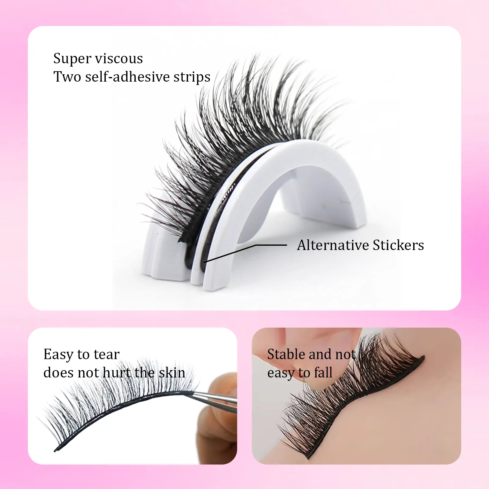 self glue eyelashes