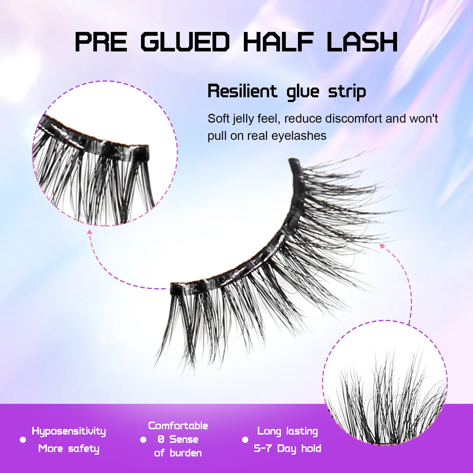 pre glue lashes