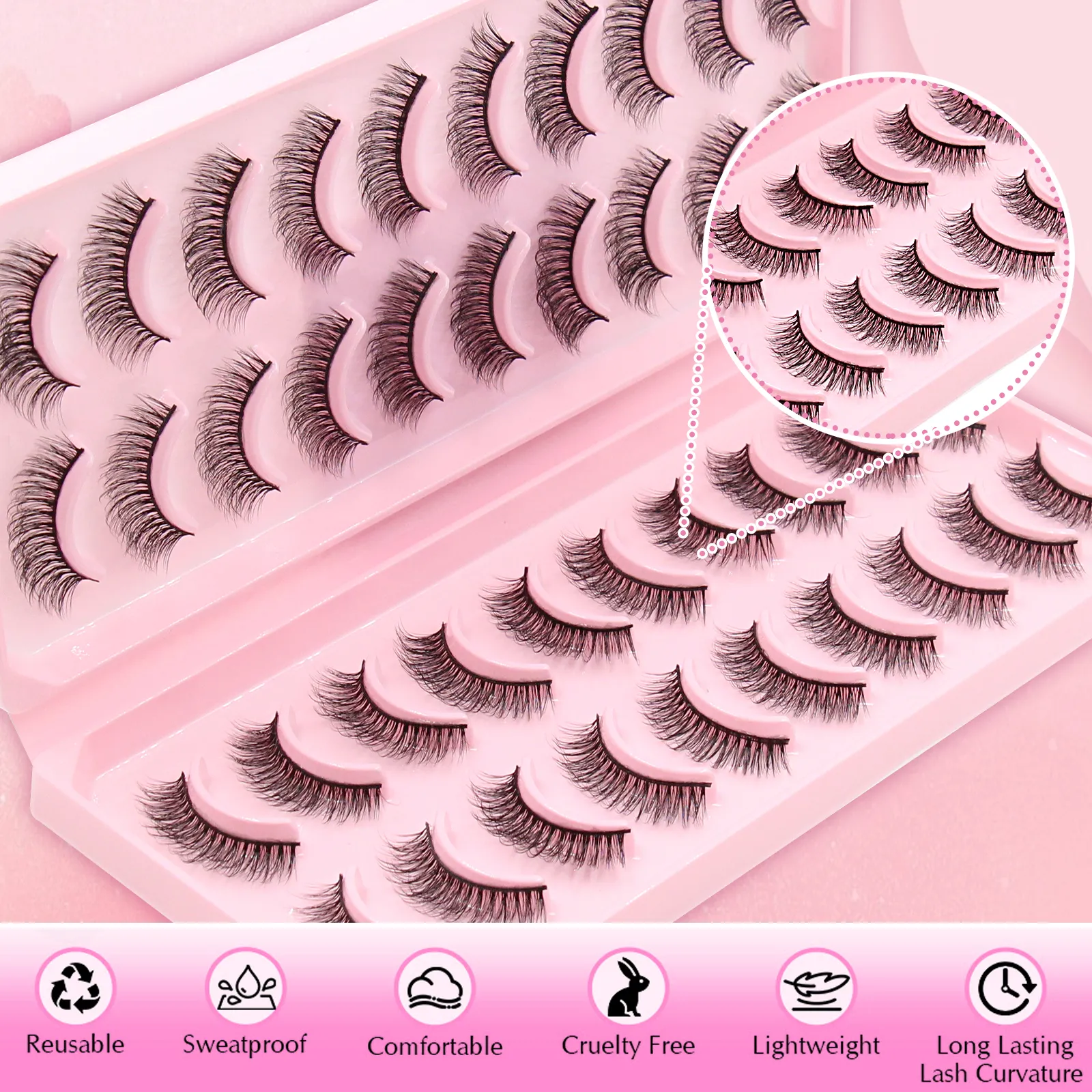 Read More About cat eye fake lashes