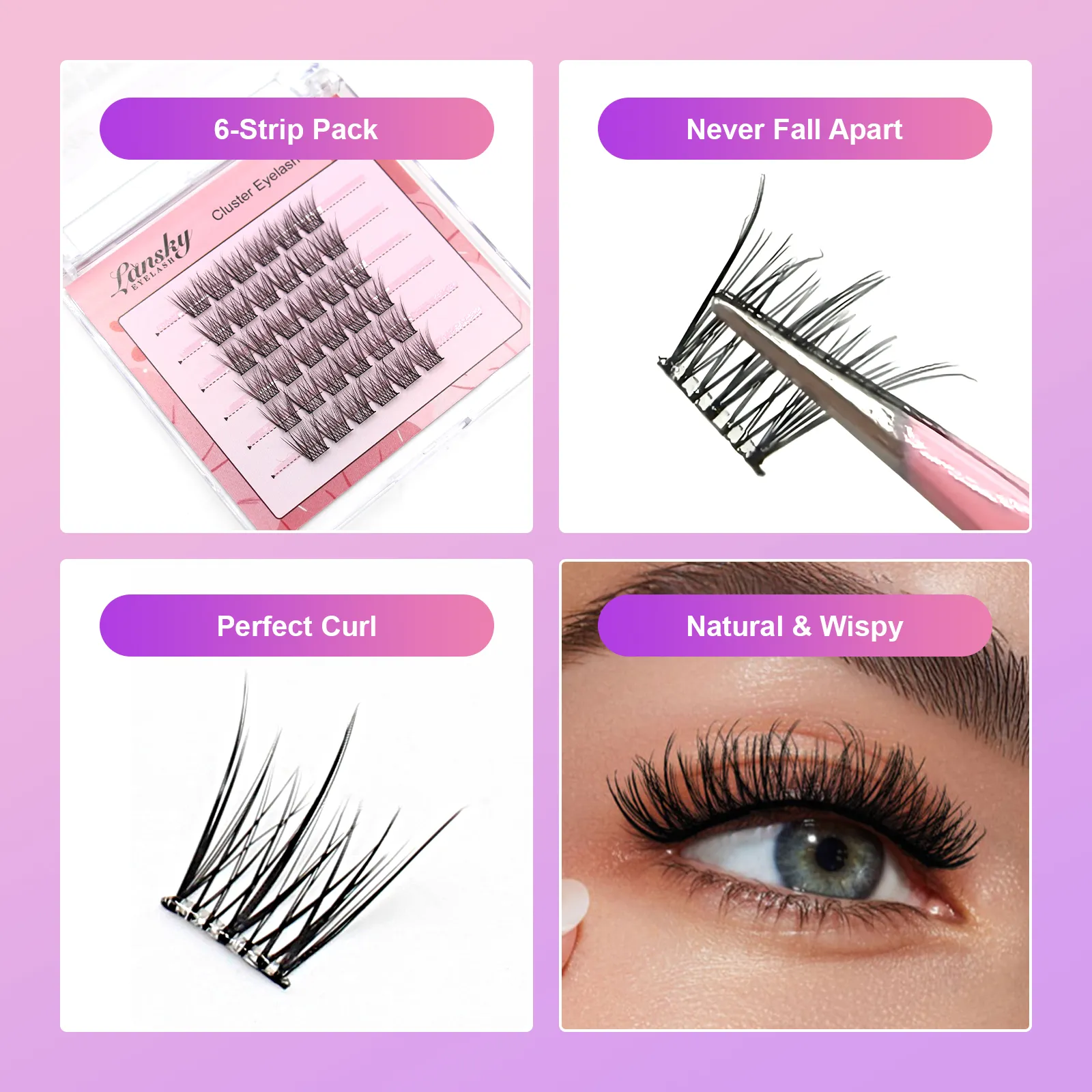 cluster lashes