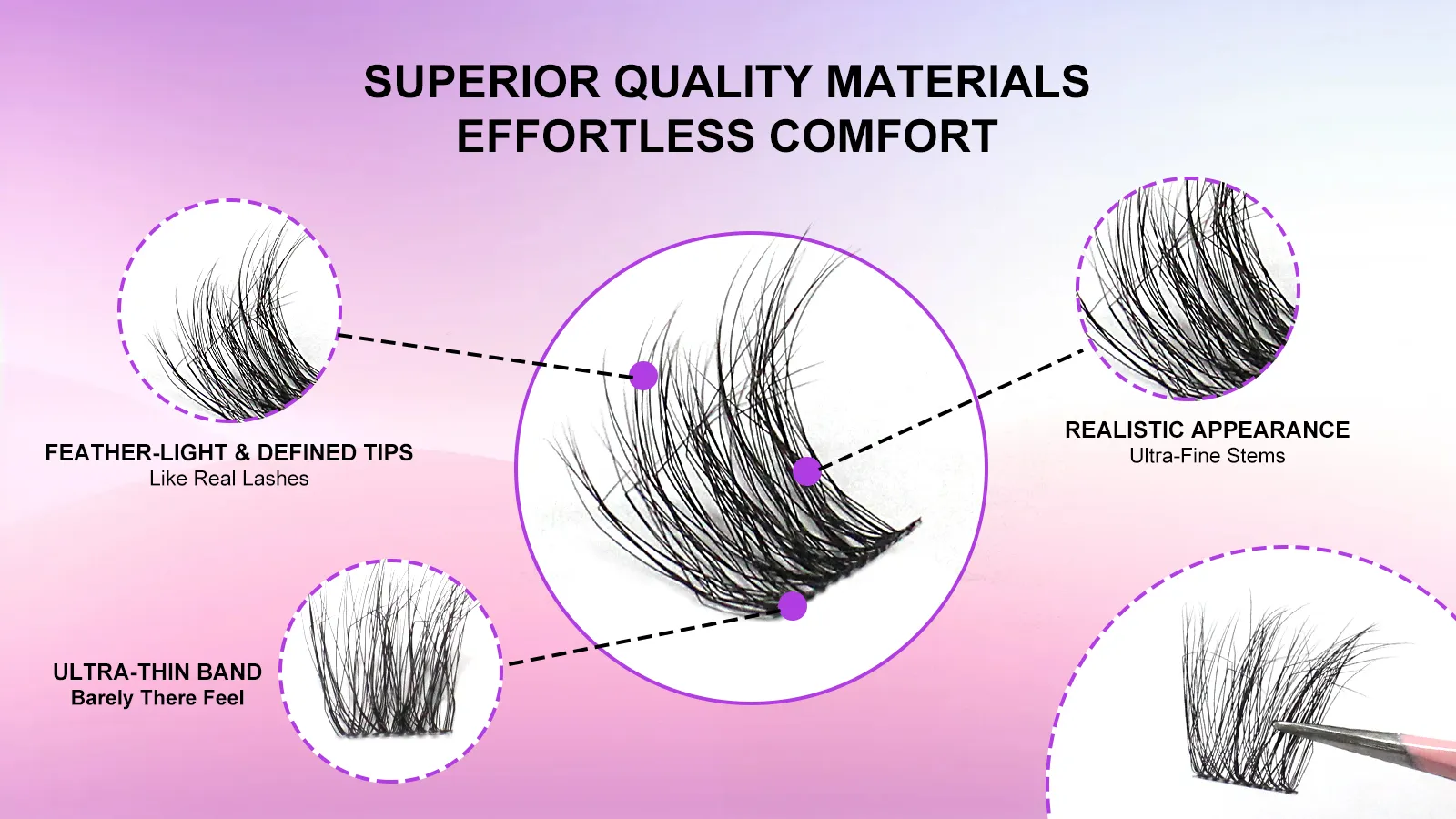 Read More About short cluster lashes