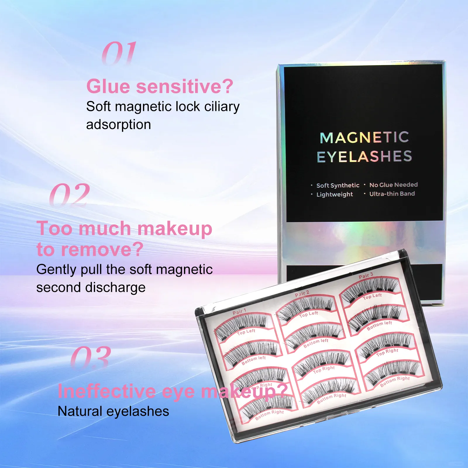 magnetic lashes with applicator