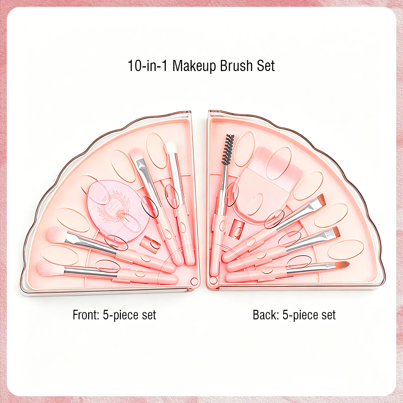 Portable 10-in-1 Makeup Brush Set