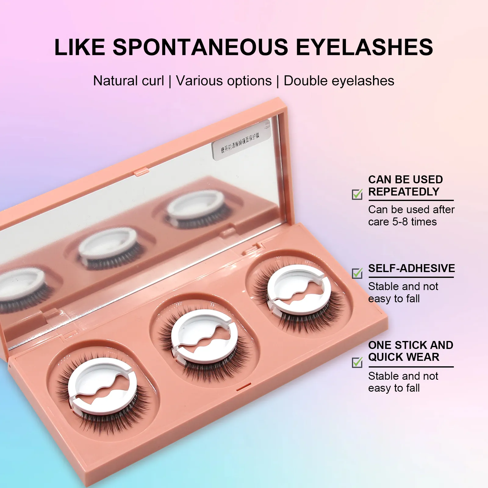 reusable eyelashes no glue