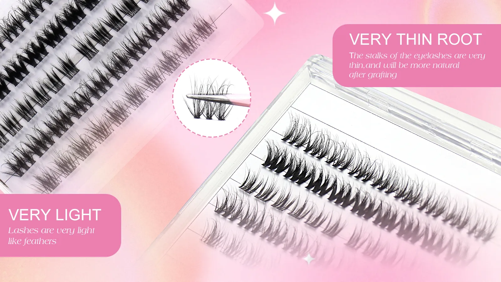 natural eyelash clusters